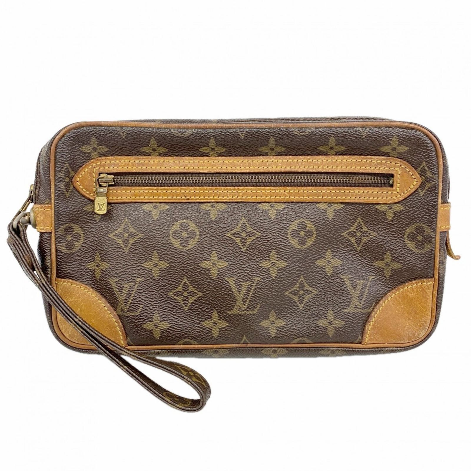 ルイ・ヴィトン(Louis Vuitton) ルイ・ヴィトン クラッチバッグ モノグラム マルリードラゴンヌGM M51825 ブラウンメンズ