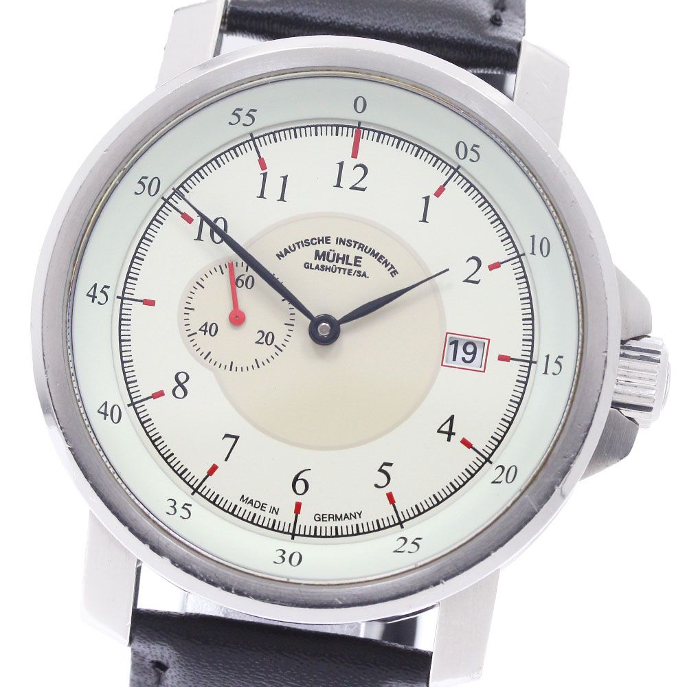 ミューレグラスヒュッテ Muhle Glashutte M1-25-20-67-LB 29er クラシック スモールセコンド デイト 自動巻き メンズ _970779