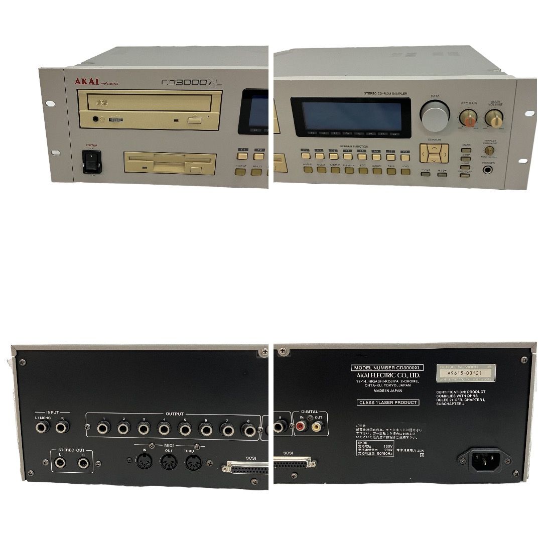 AKAI CD3000XL CDドライブ内蔵 デジタルサンプラー サウンド 音響機材