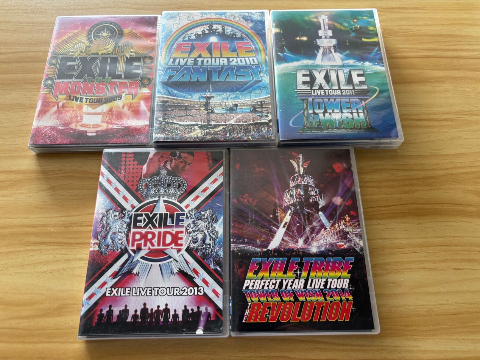 中古] [DVD] EXILE LIVE TOUR 5点セット[2009(2枚組)、2010(3枚組