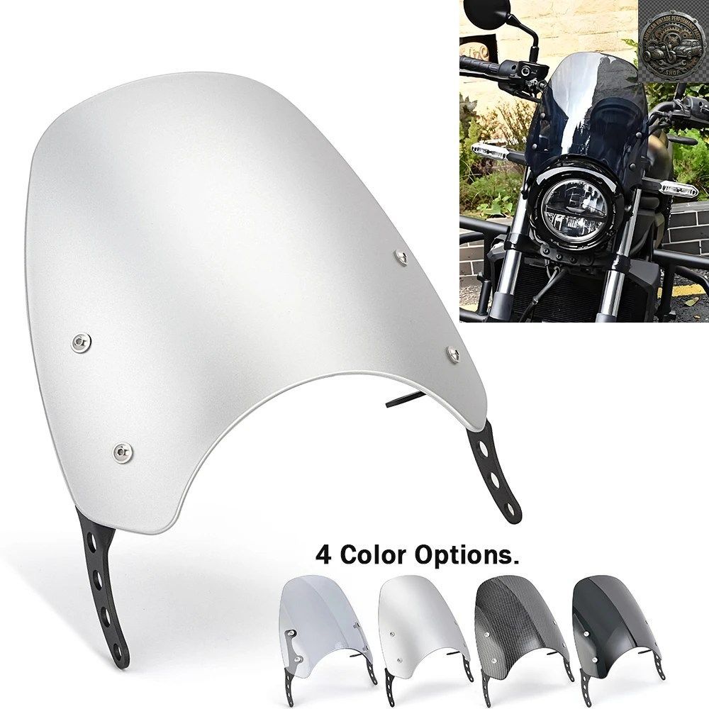 ELIMINATOR500 MOTORCYCLE UPPER WIND DEFLECTOR WINDSCREEN WINDSHIELD KAWASAKI ELIMINATOR 500 2024 2025