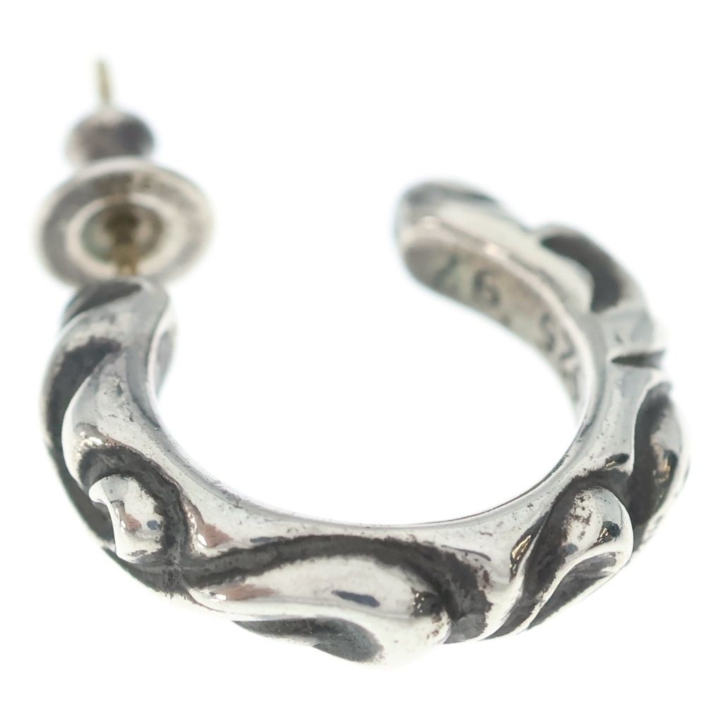 CHROME HEARTS (クロムハーツ) HOOP SCROOL スクロール フープピアス シルバー BCA102