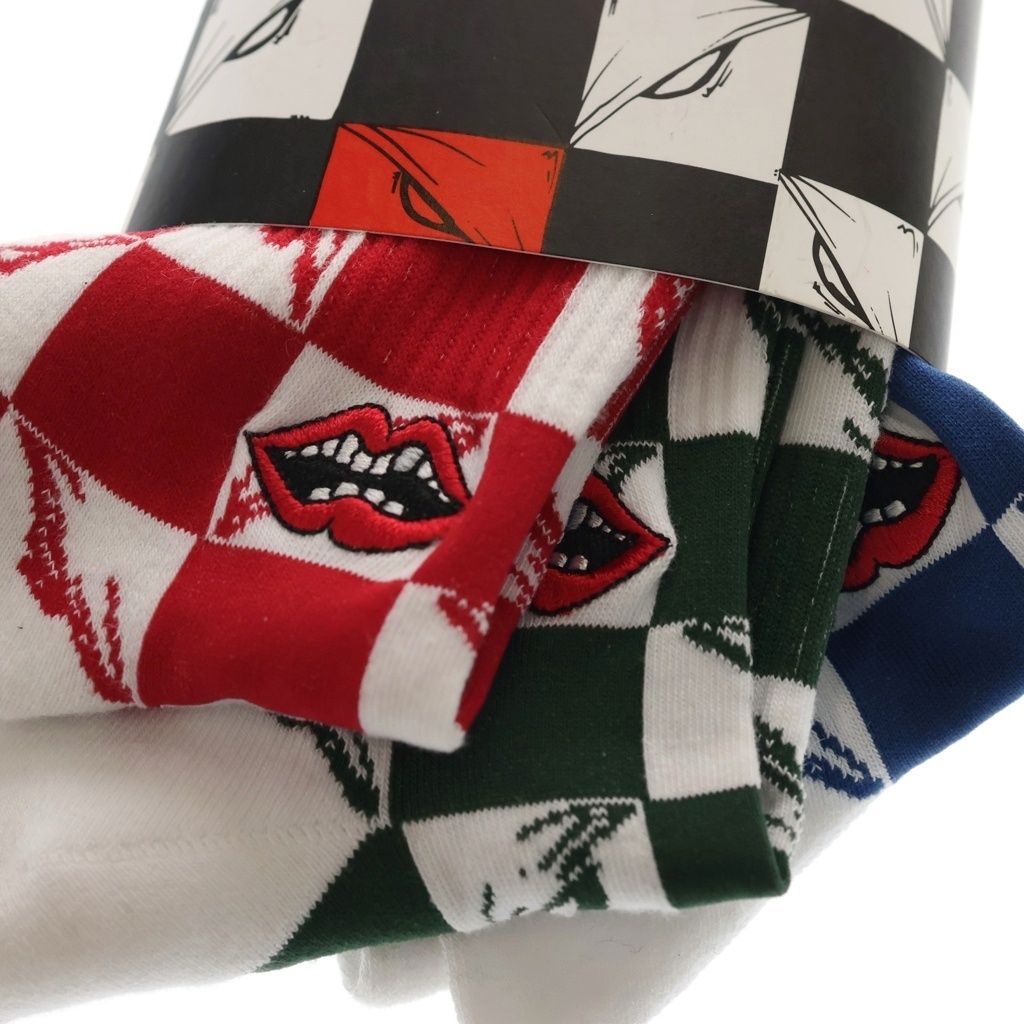 CHROME HEARTS (クロムハーツ) ×MATTY BOY 99 Eyes Chomper Socks 3PK