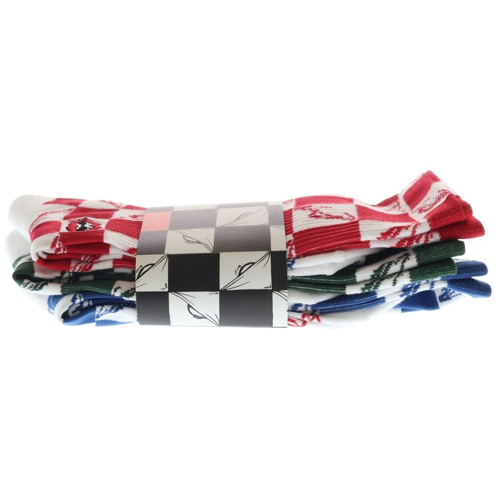 CHROME HEARTS (クロムハーツ) ×MATTY BOY 99 Eyes Chomper Socks 3PK