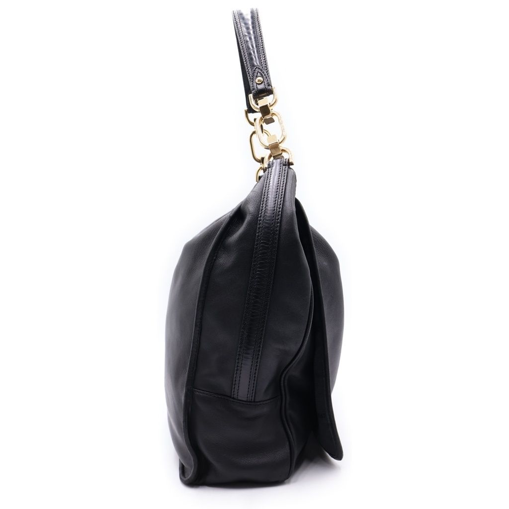LOEWE (ロエベ) マイア アナグラムロゴ プレート レザー ショルダー