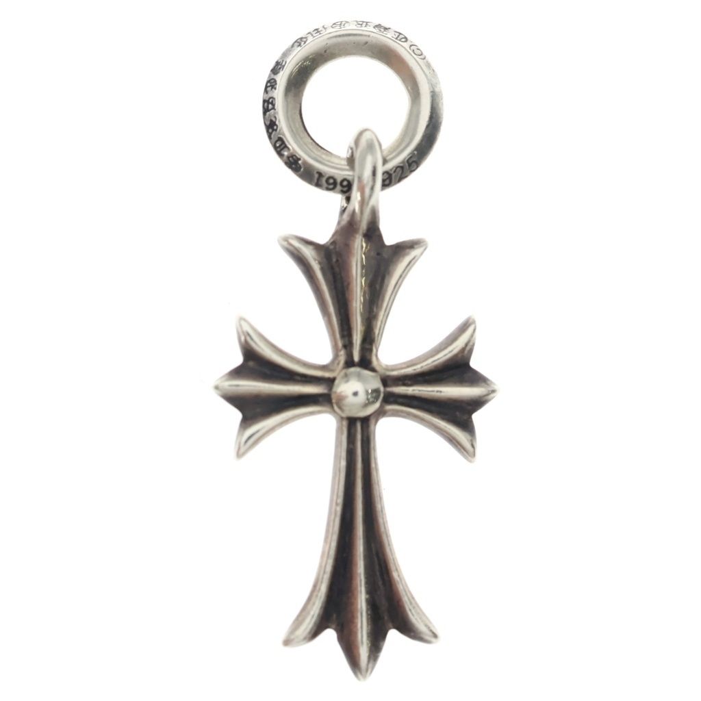 CHROME HEARTS (クロムハーツ) TINY CH CROSS タイニーCHクロス チャーム ネックレストップ シルバー BCA382