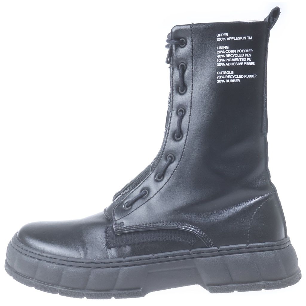 VIRON (ヴィロン) Apple Boots 1992 Appleskin アンクルブーツ ヒールブーツ ブラック