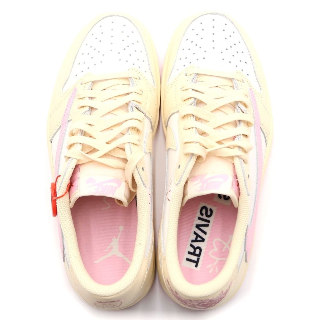 NIKE (ナイキ) ×Travis Scott Air Jordan 1 Retro Low OG Muslin/Shy