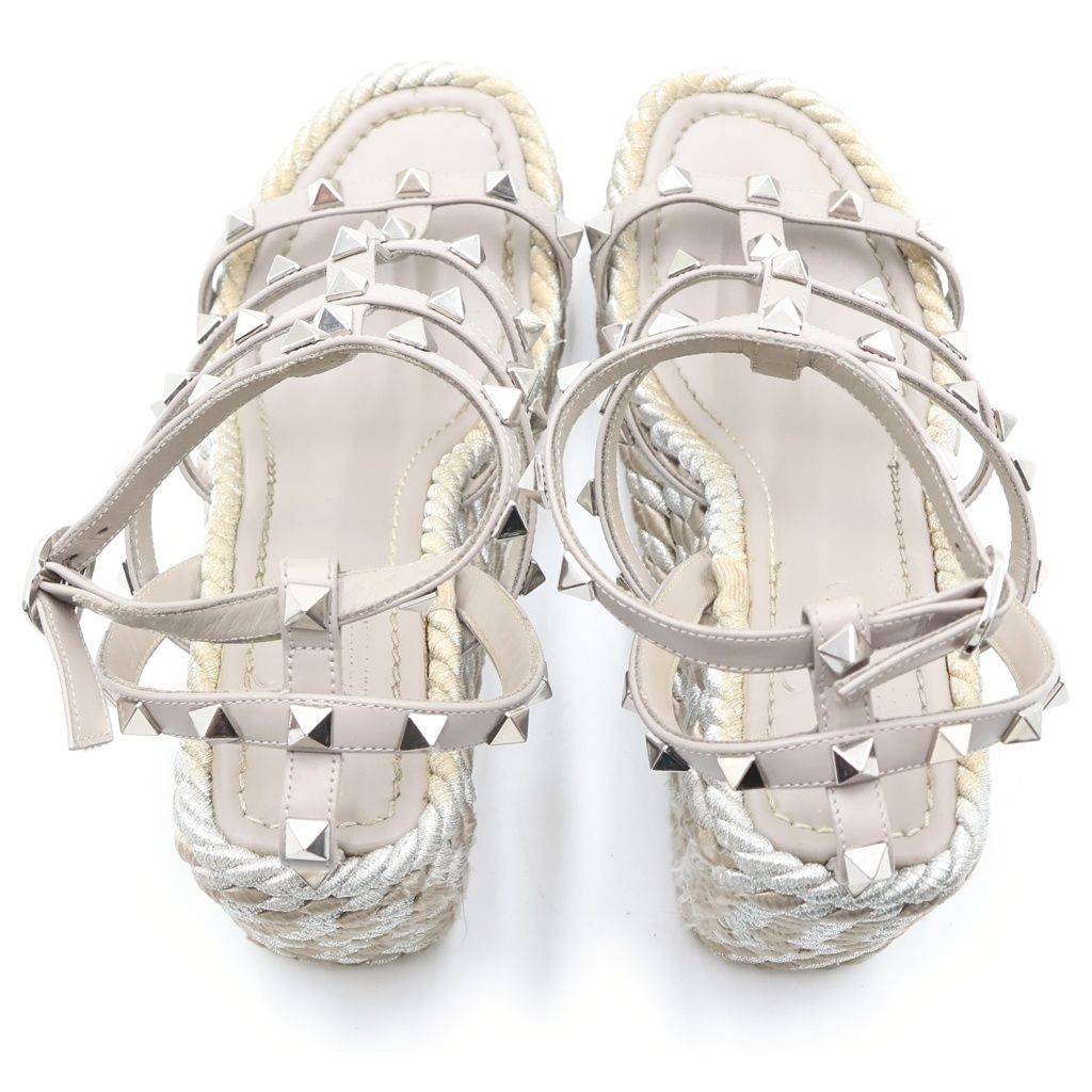 VALENTINO (ヴァレンティノ) ロックスタッズ ジュート ウェッジソール