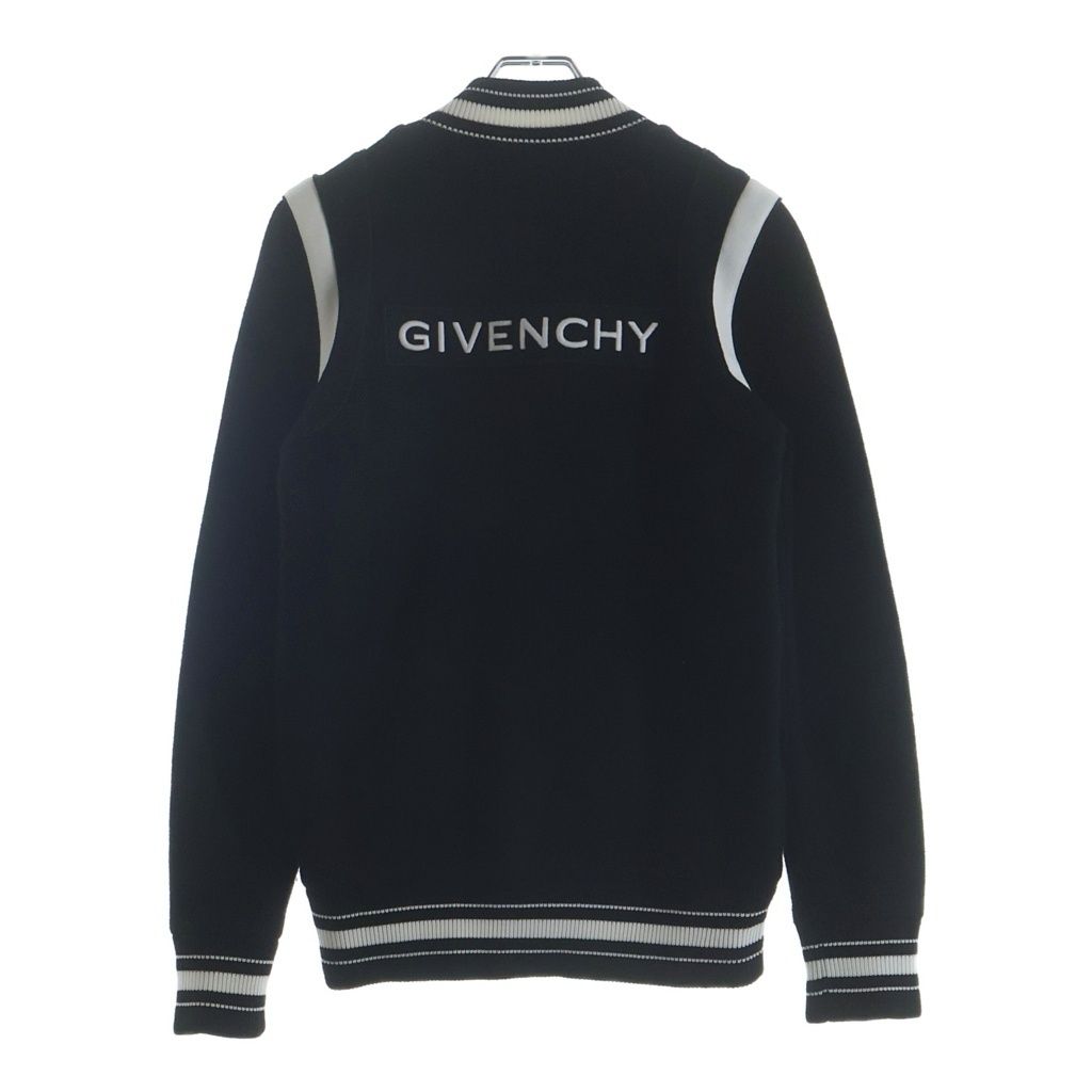 GIVENCHY (ジバンシィ) ボンバージャケット ウールニットスタジャン ブラック #XS
