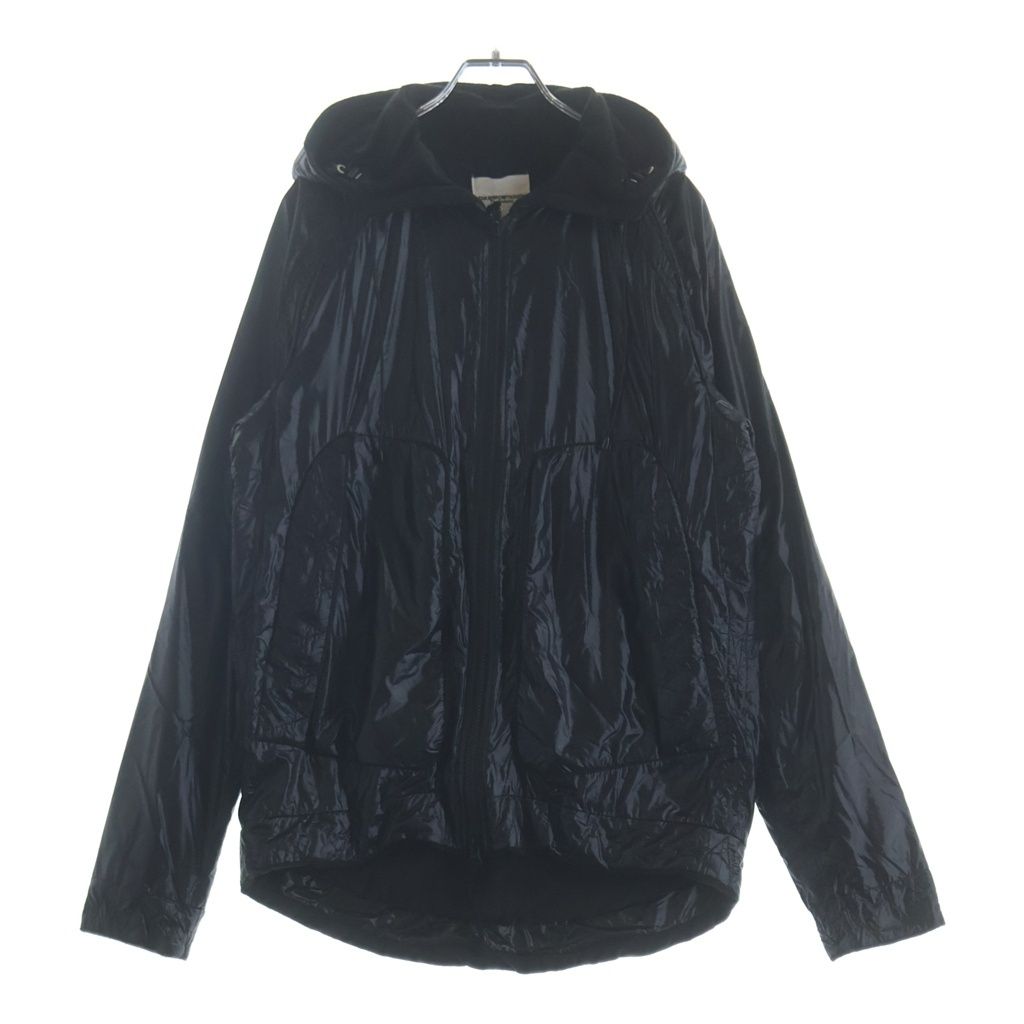 TAKAHIROMIYASHITA The SoloIst. (タカヒロミヤシタザソロイスト) Training jacket トレーニングジャケット 裏地フリース ナイロンフーデッドブルゾン ブラック sg.0172