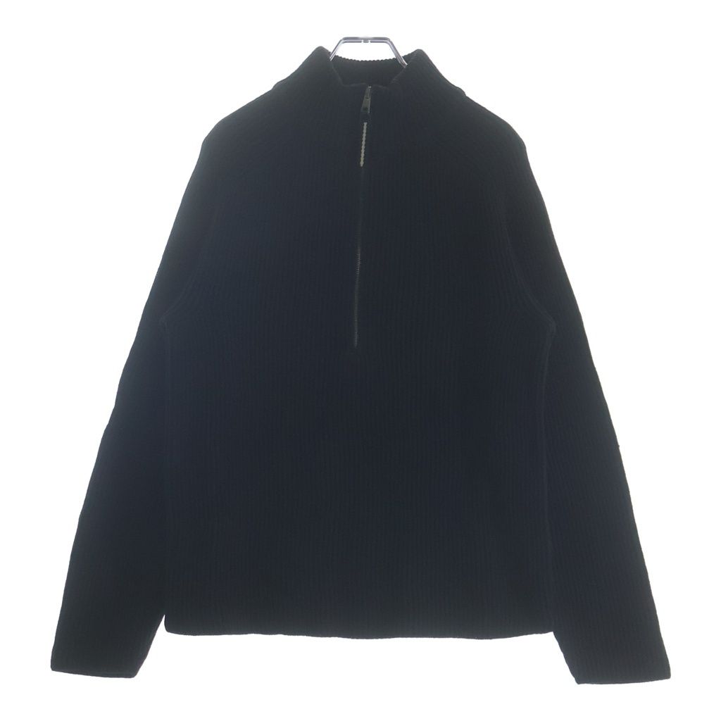 GUCCI (グッチ) ハーフジップハイネックニット ブラック ウール #S 12,045円