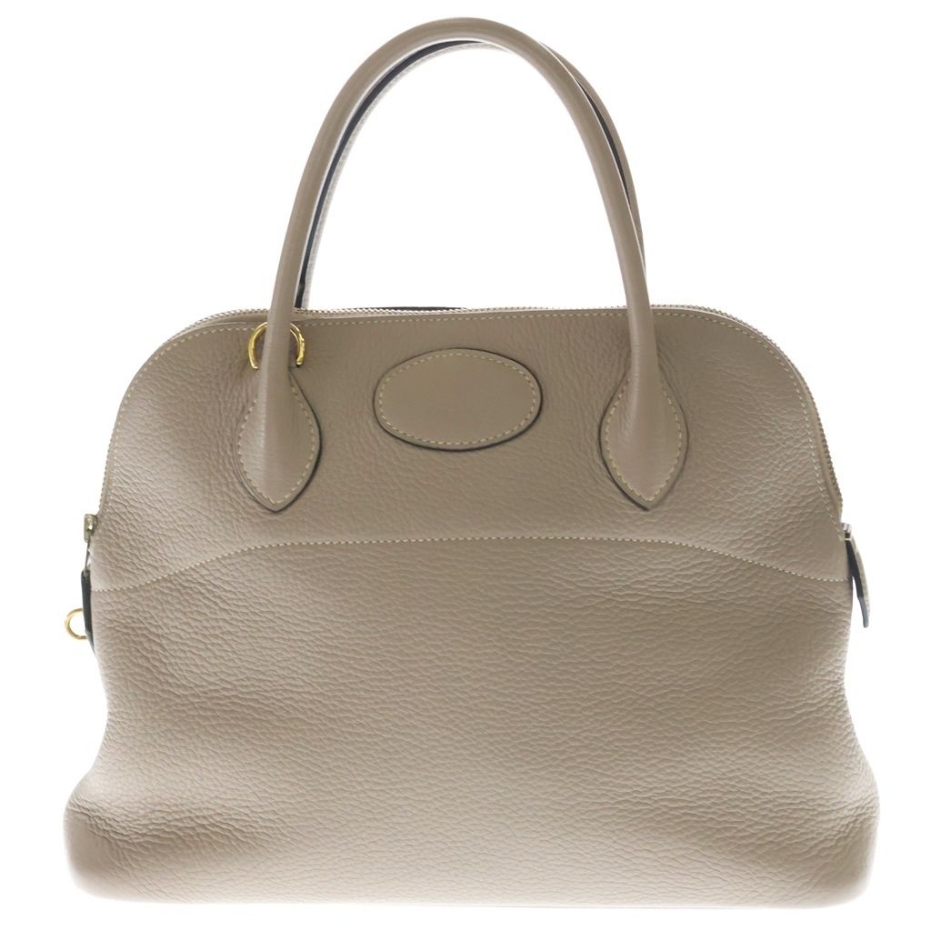 HERMES (エルメス) ボリード31 トリヨンクレマンス ハンド ショルダーバッグ アルジル ゴールド金具 グレー系 □K刻印