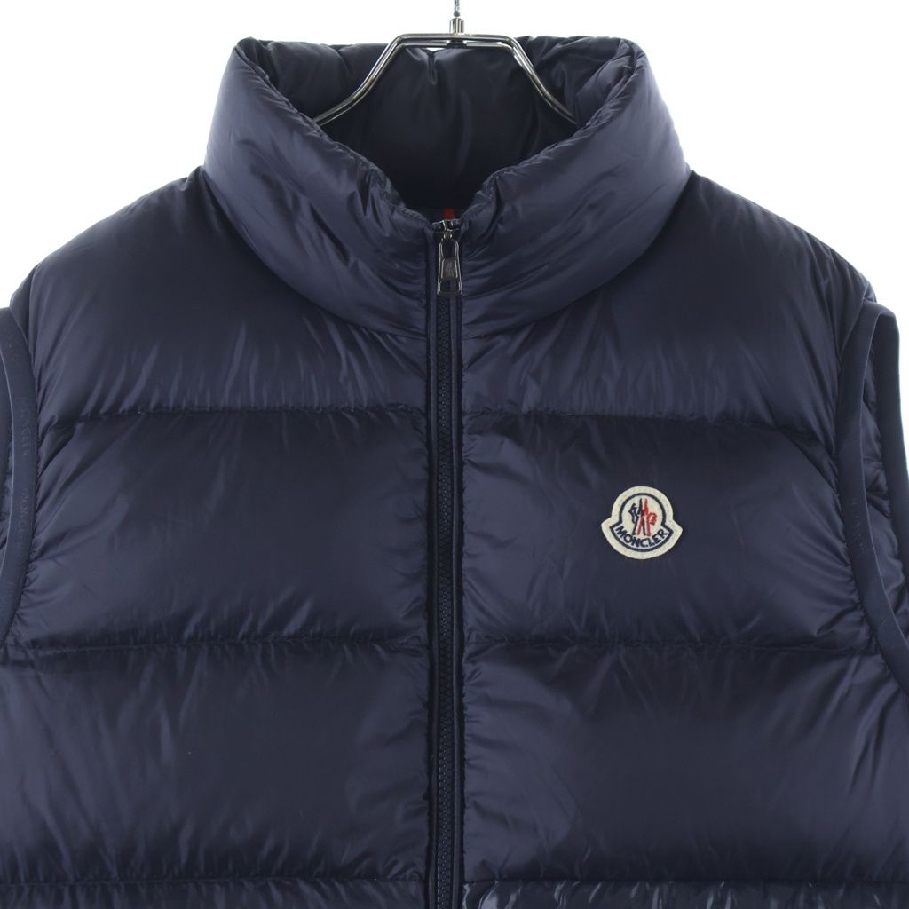 MONCLER ネイビー ダウンベスト LONGUE SAISON MONCLER (モンクレール) 19AW SOVEX DOWN VEST ソベックス ダウン