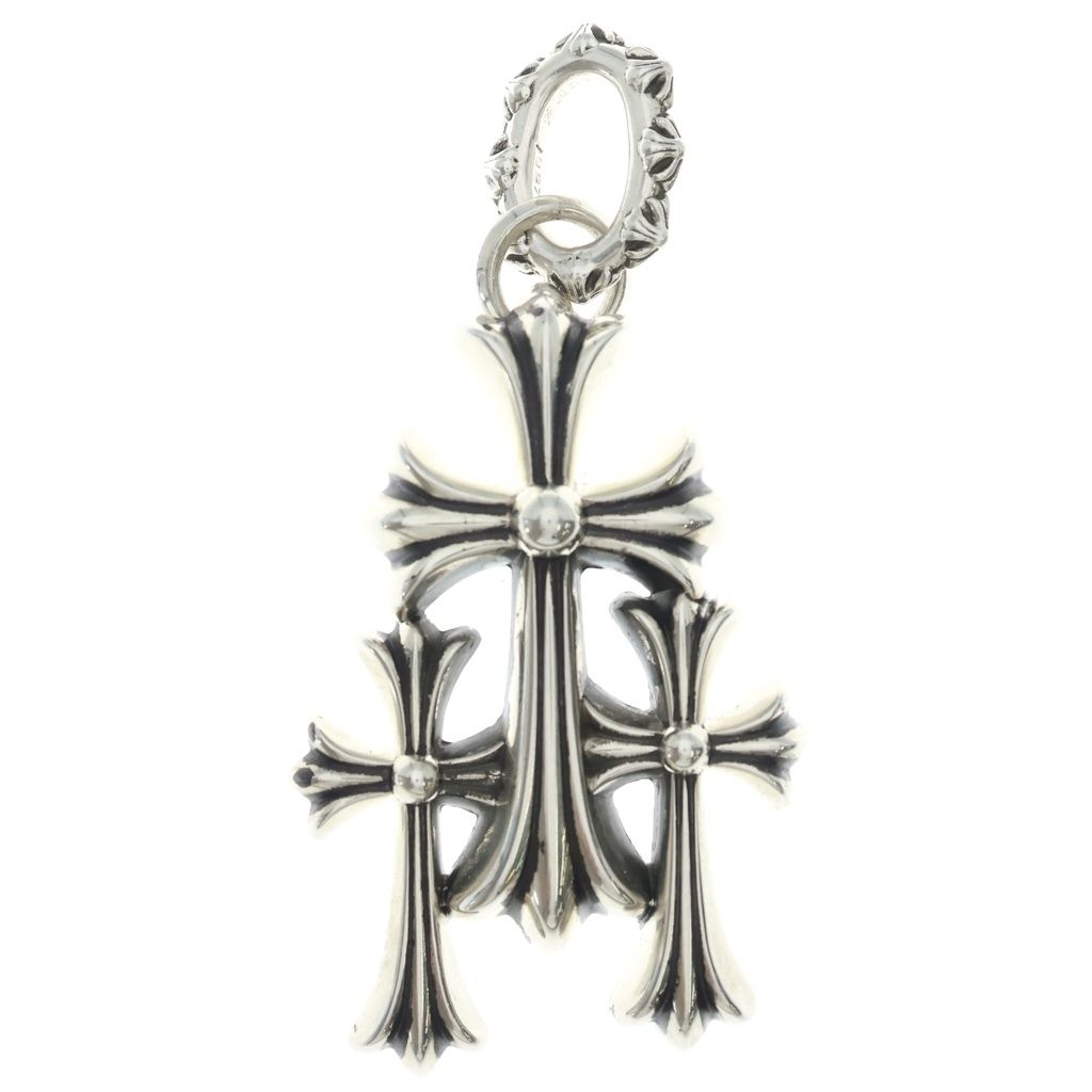 CHROME HEARTS (クロムハーツ) TRIPLE CROSS LG ラージトリプルクロス ペンダントトップ シルバー