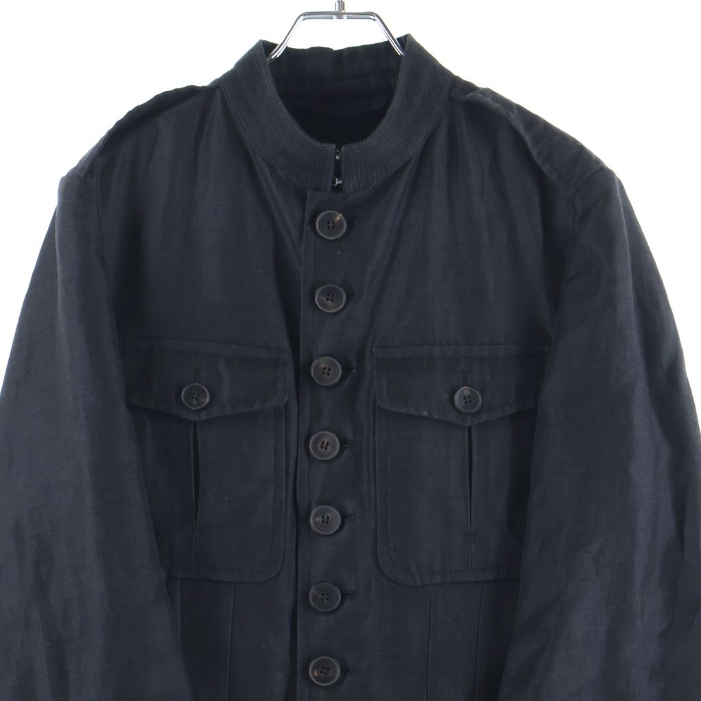 GUCCI (グッチ) ミリタリーコットンジャケット ブラック #44 121537