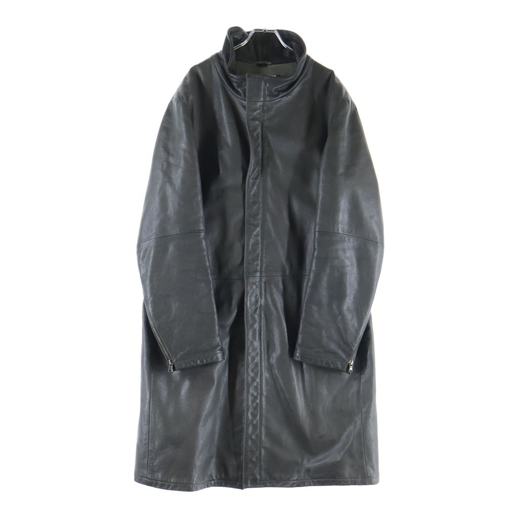 EMPORIO ARMANI (エンポリオアルマーニ) カウレザー ロングコート