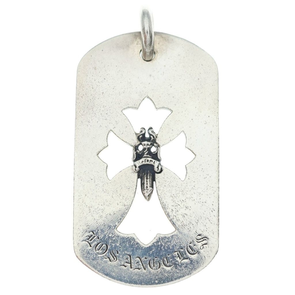 CHROME HEARTS (クロムハーツ) D TAG LRG LTD ラージドッグタグ LA限定ラージドッグタグネックレストップ