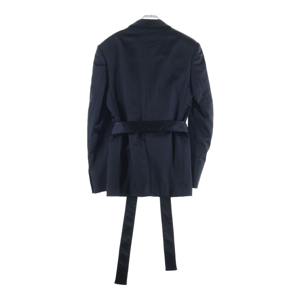BALMAIN バルマン パイソン型押し 金ボタン 1B ショールカラー テーラードジャケット ネイビー W7H7050T176 BALMAIN (バルマン) パイソン型押し 金ボタン 1B ショールカラー