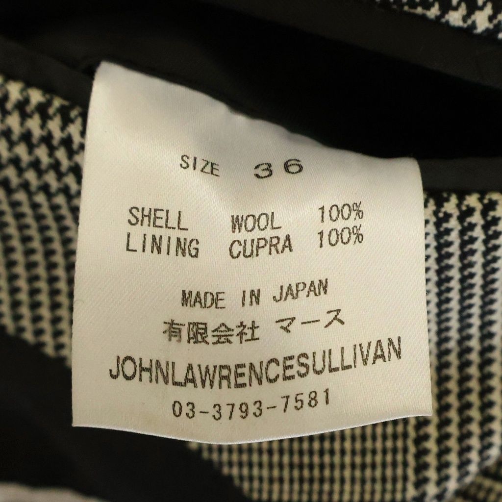 JOHN LAWRENCE SULLIVAN (ジョンローレンスサリバン) 千鳥格子 ダブル