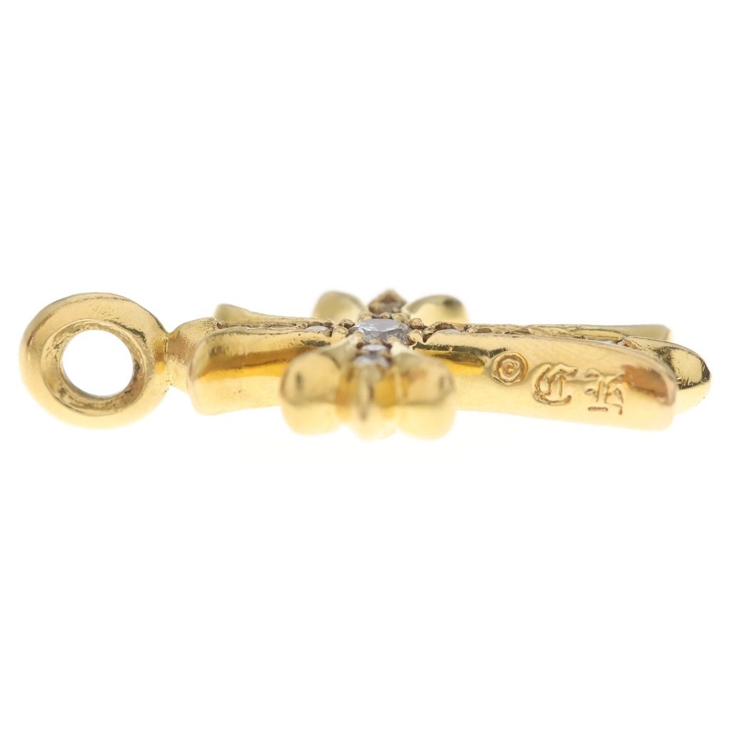 CHROME HEARTS クロムハーツ 22K TNY CRSF P/DIA タイニーファットクロス PAVEダイヤ ペンダントトップ ゴールドBCA033 CHROME HEARTS (クロムハーツ) 22K TNY CRSF P/DIA タイニーファット