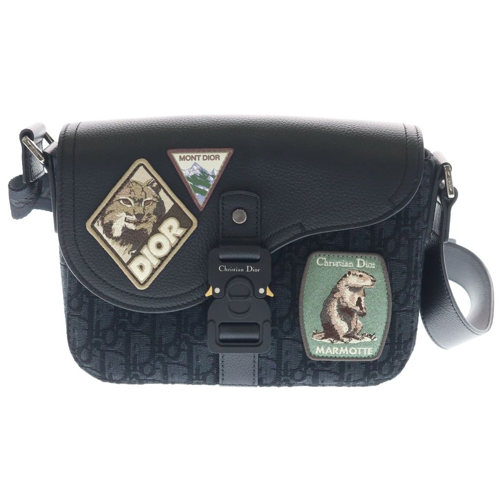 DIOR (ディオール) SADDLE フラップ付き メッセンジャーバッグ