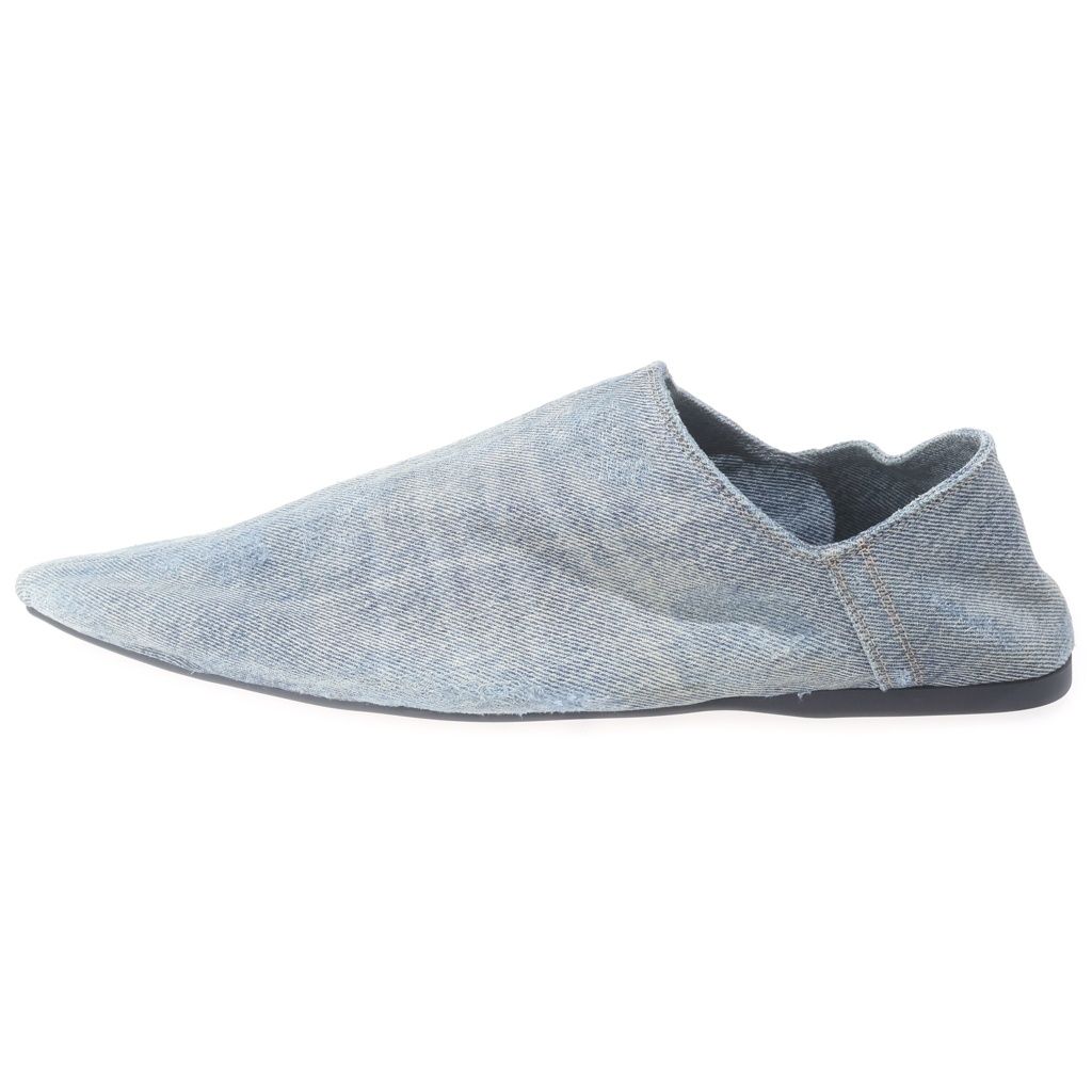 BALENCIAGA (バレンシアガ) FLAT MULE SMOOTH LAMBSKIN フラット ミュール スムース ラムスキン 788347 ブルー