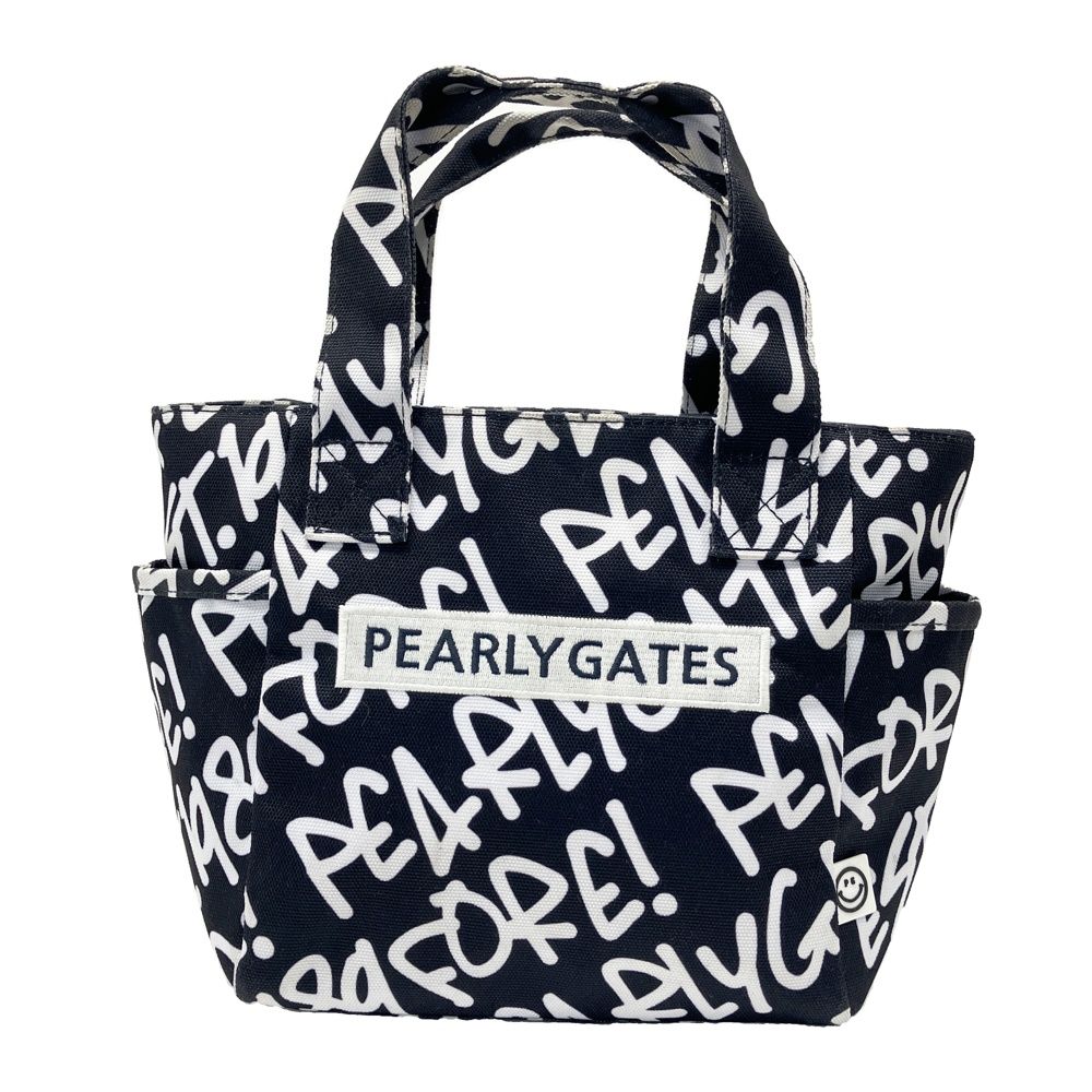 PEARLY GATES パーリーゲイツ カートバッグ ニコちゃん 総柄 ネイビー