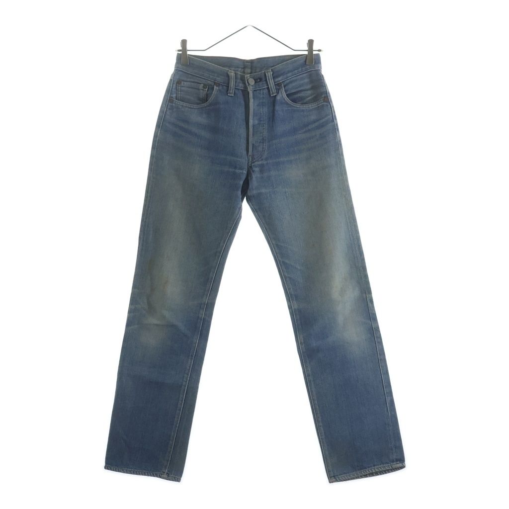 Levi's (リーバイス) 70s VINTAGE 66前期 ボタン裏6 バックポケット裏シングル ストレートパンツ インディゴ