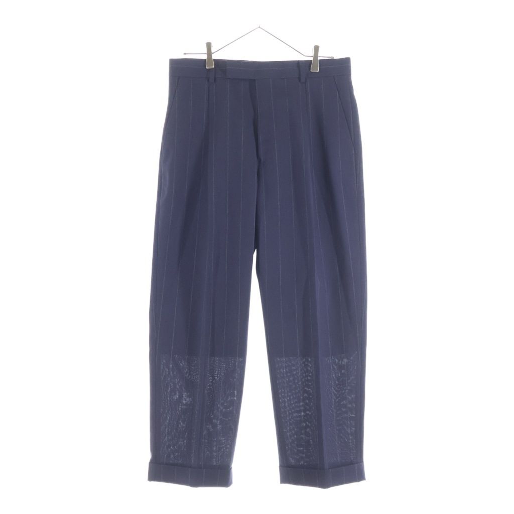 新品未使用 22AW ワコマリア ドーメル ワンタック トラウザーズ パンツ L WACKO MARIA (ワコマリア) 24SS ×DORMEUIL PLEATED TROUSERS TYPE-1