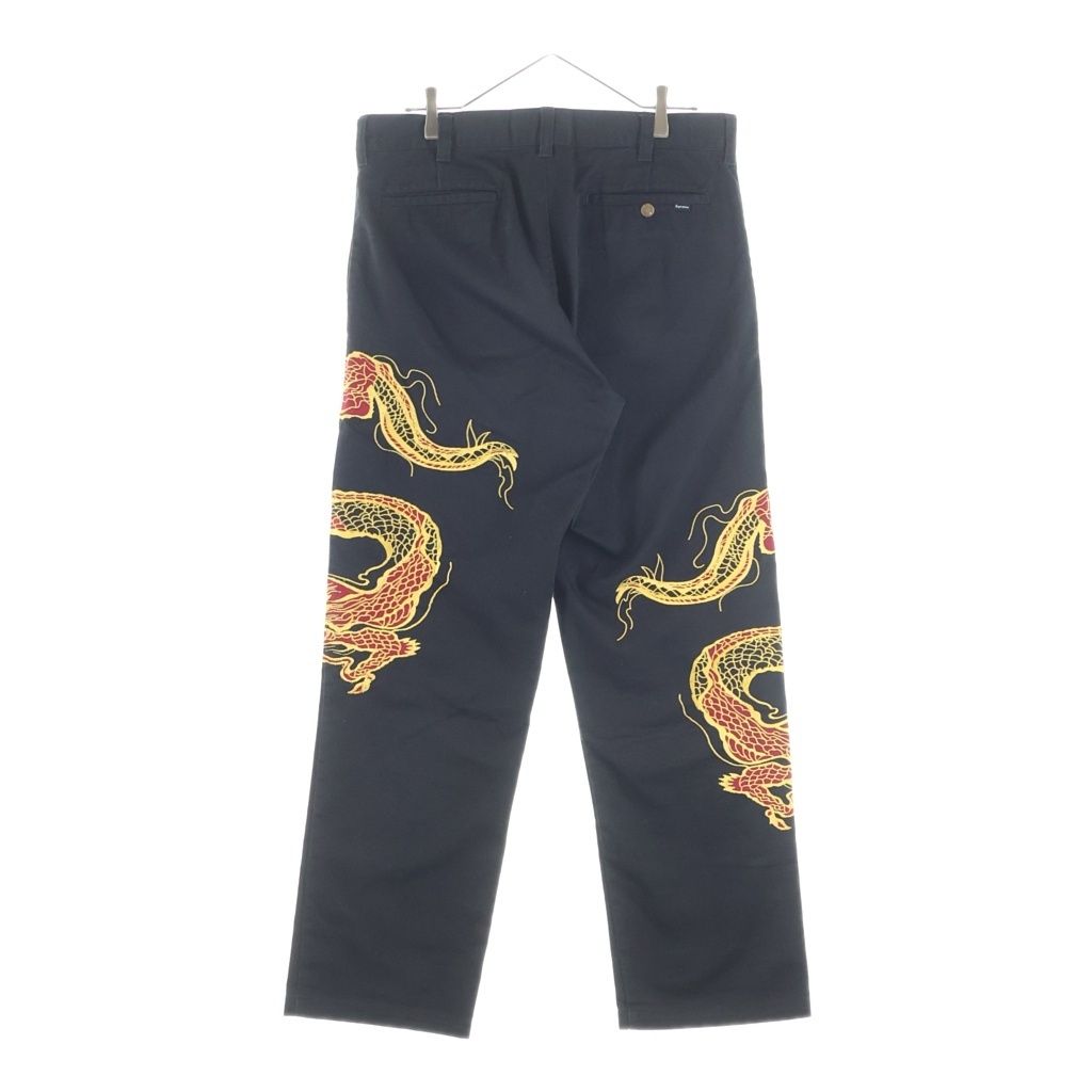 SUPREME (シュプリーム) 18AW Dragon Work Pant ドラゴンエンブロイ
