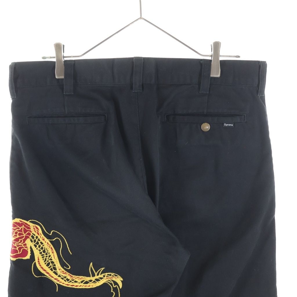 SUPREME (シュプリーム) 18AW Dragon Work Pant ドラゴンエンブロイ