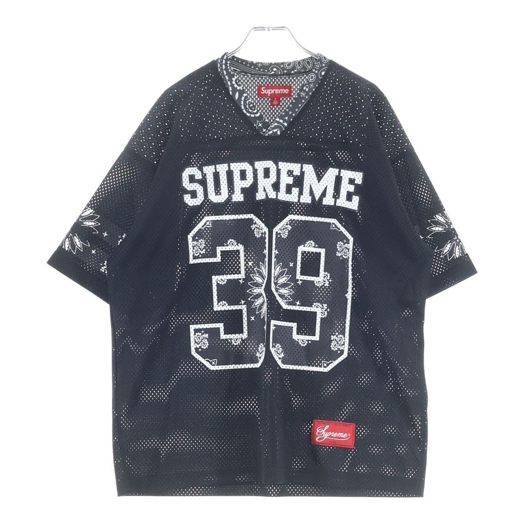 25ss SUPREME フットボールシャツ　ブラック SUPREME (シュプリーム) 25SS Bandana Football Jersey バンダナ