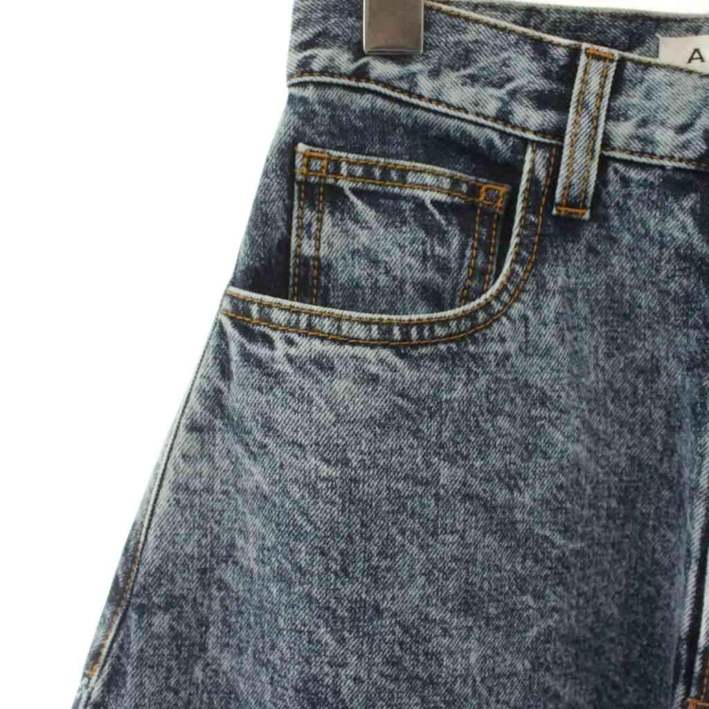アライア ALAIA ハイウエスト ラウンドジーンズ デニムパンツ ジップ