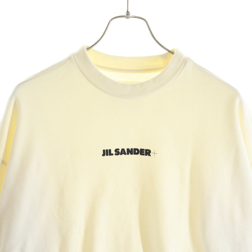 ほぼ新品 ジルサンダー トレーナー フロントロゴ JIL SANDER (ジルサンダー) 21AW コットン フロントロゴプリント