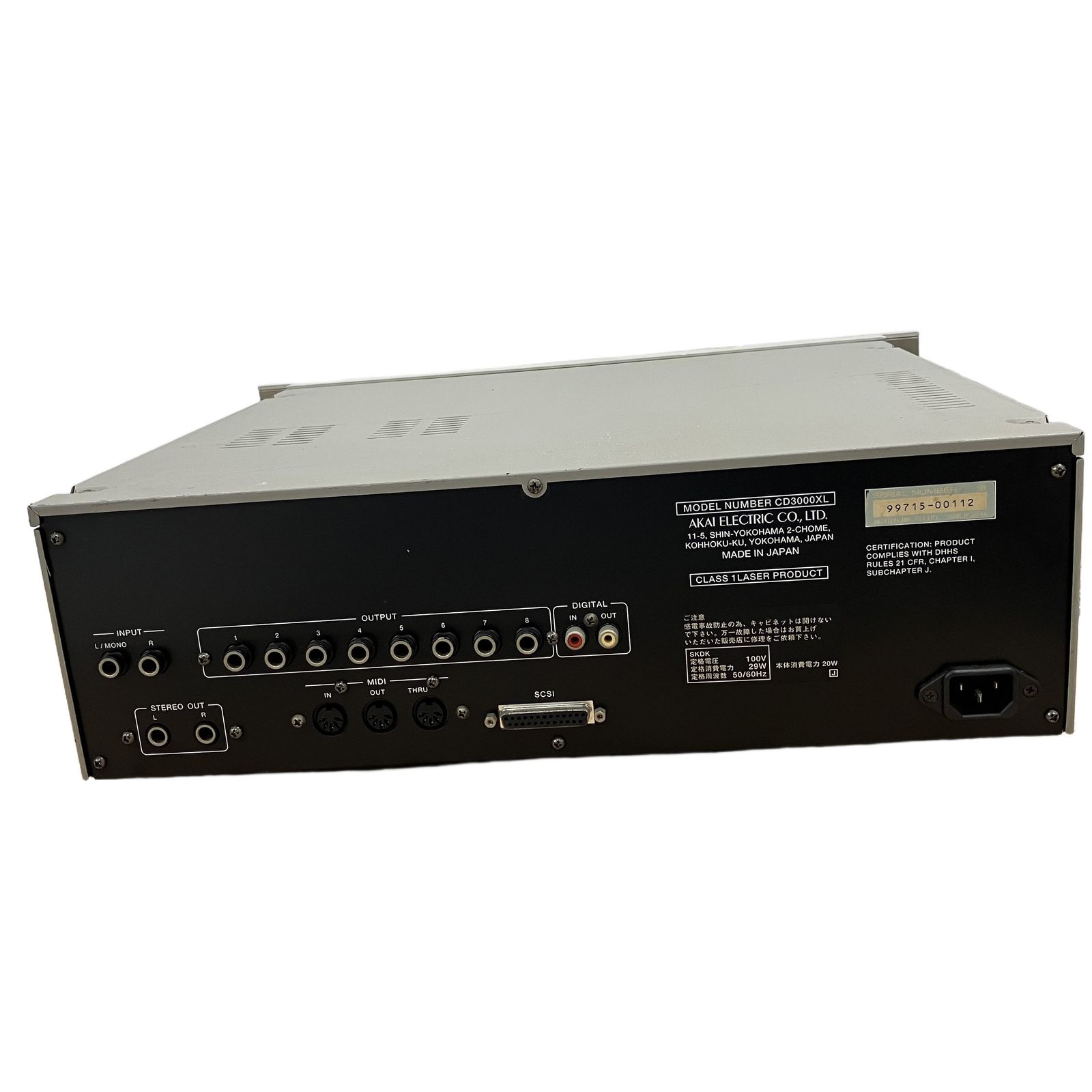 AKAI CD3000XL CDドライブ内蔵 デジタルサンプラー サウンド 音響機材