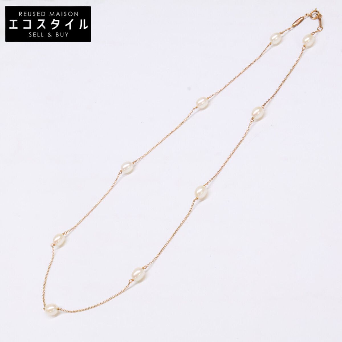 TIFFANY&Co.　ティファニー　750YG エルサ ペレッティ 9Pパール バイザヤード