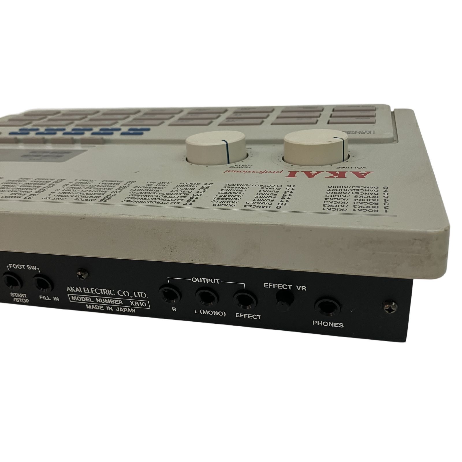 AKAI リズムマシン XR-10 16BIT PCM DRUM MACHINE ドラムマシン アカイ