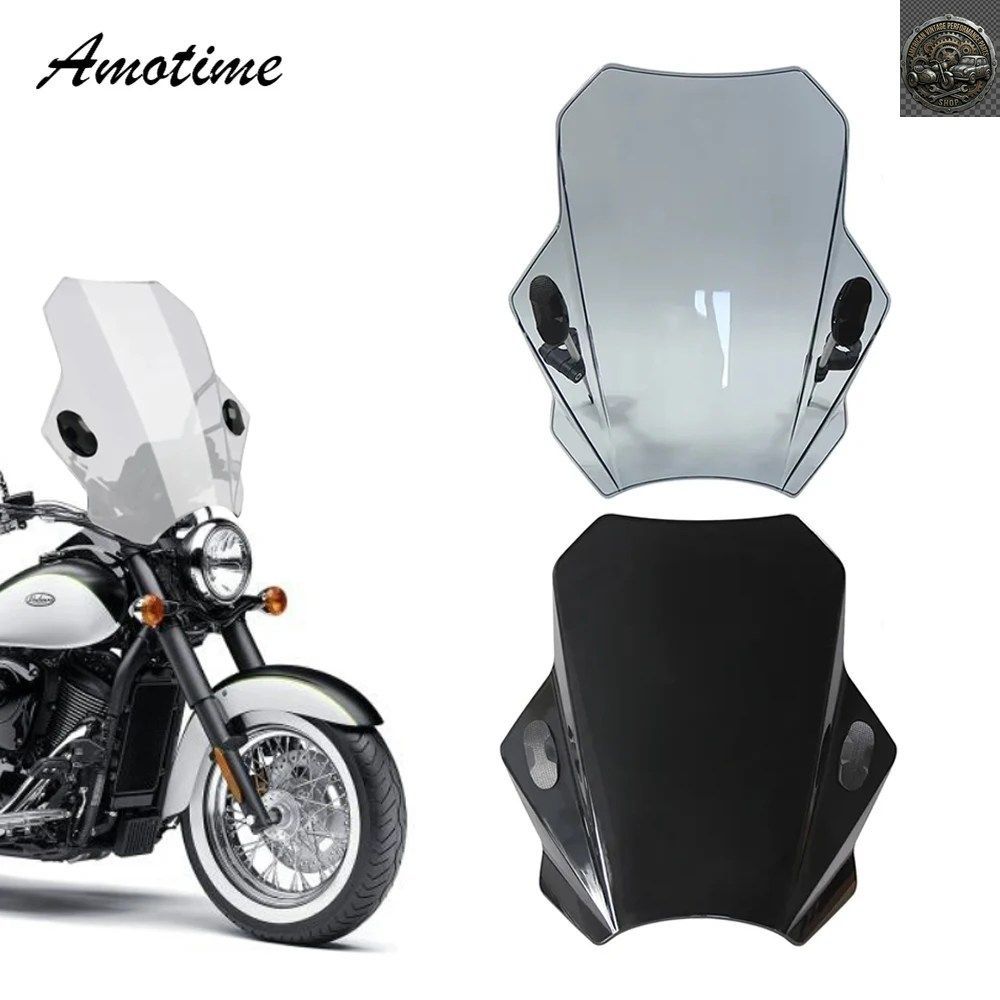 MOTORCYCLE WINDSHIELD GLASS COVER SCREEN DEFLECTOR KAWASAKI VULCAN S 650 EN650 VN 2015-2022