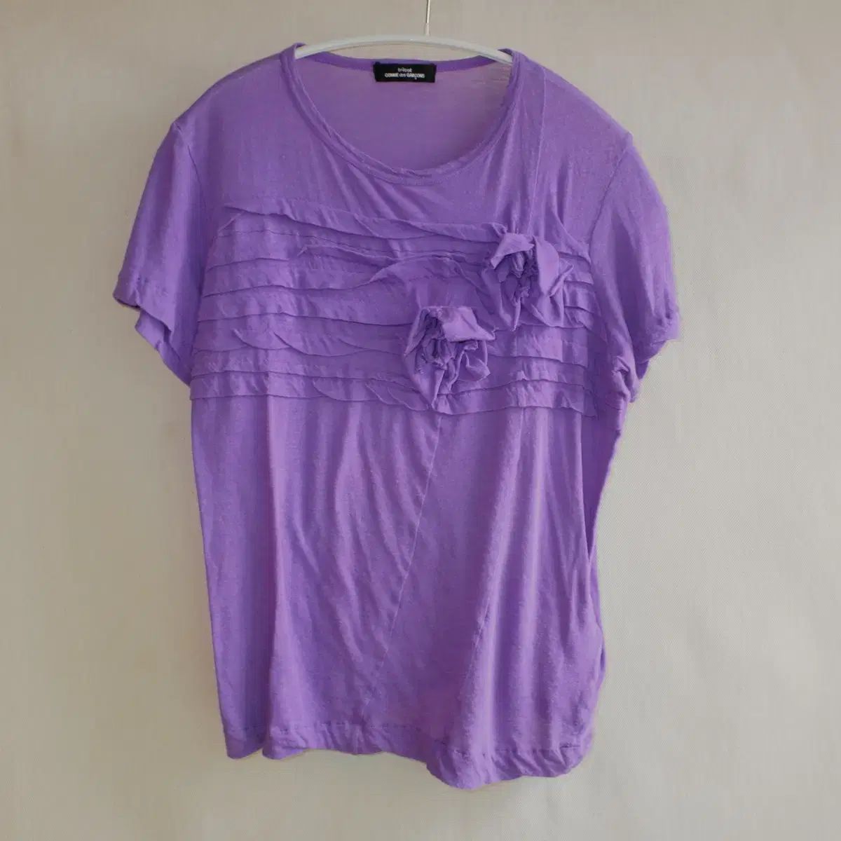 コム・デ・ギャルソン トリコット コサジュー フリル Tシャツ