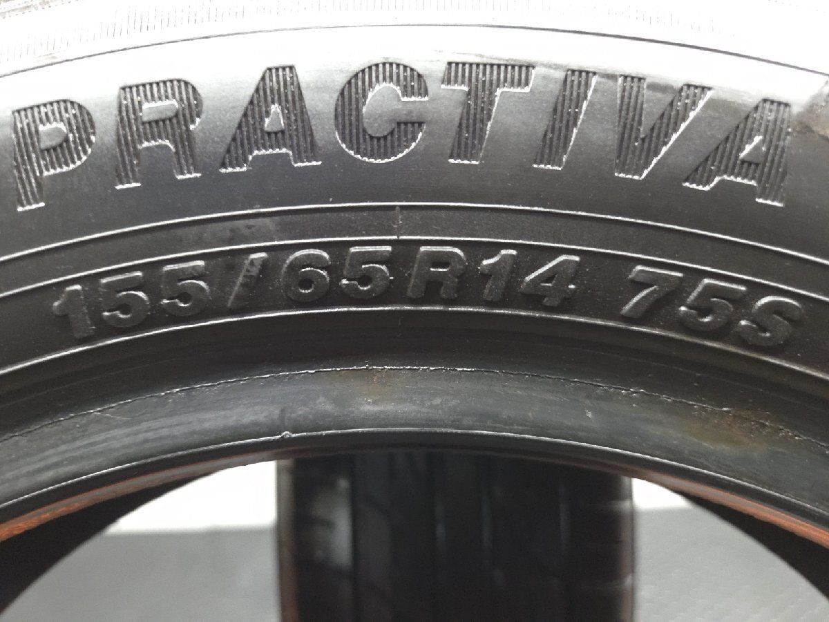 PRACTIVA 155/65R14 14インチ 夏タイヤ 2本 22年製 バリ溝 N-BOX 