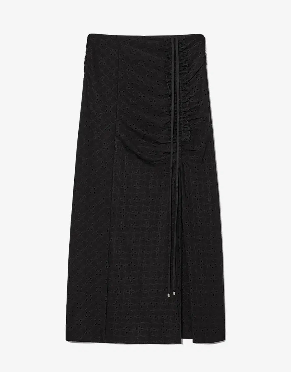 GLOWNY DEVON EYELET LONG SKIRT デボン アイレット ロング丈スカート ブラック