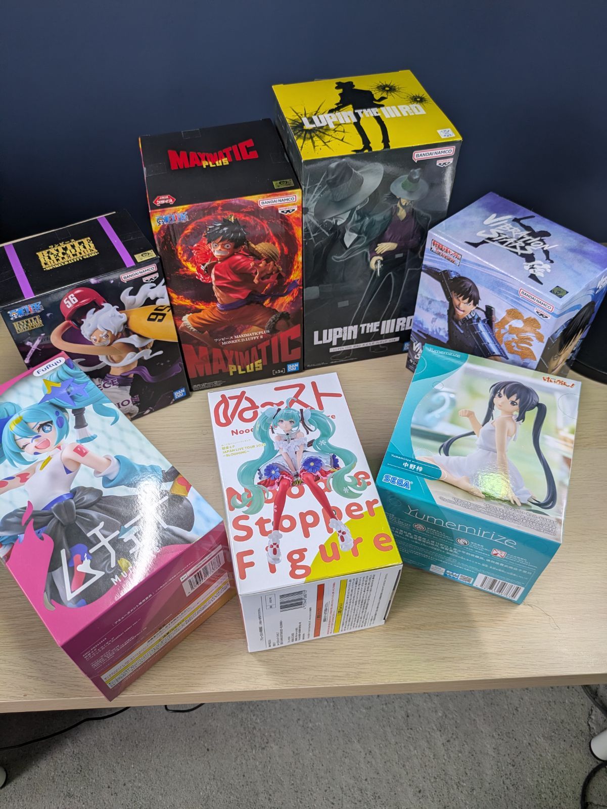 【未開封品】フィギュア　まとめ売り　ワンピース　ルパン三世　キングダム　けいおん　初音ミク