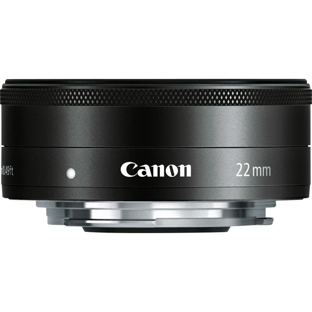 Canon 単焦点広角レンズ EF-M22mm F2 STM ミラーレス一眼対応 ブラック、黒色