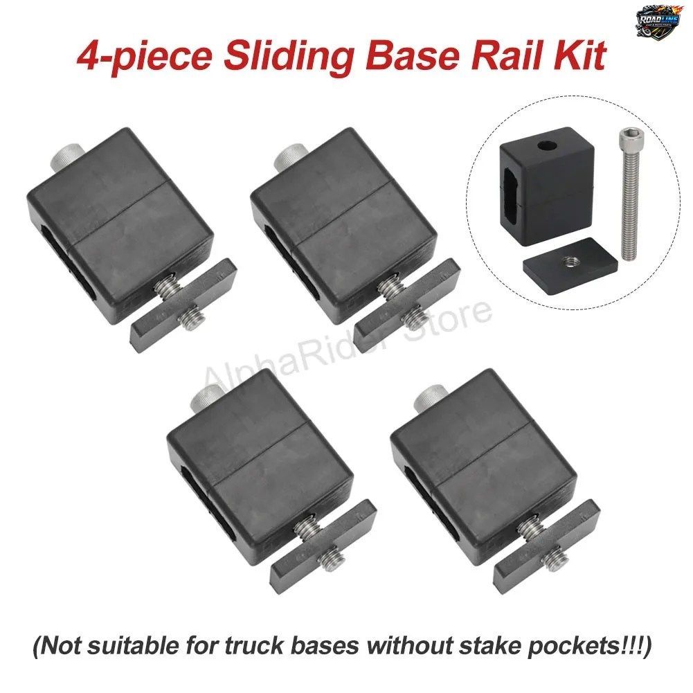 4点セット スライディングベースレールキット（標準トラック荷台用） THULE TRACRAC ラバーブロックアクセサリー
