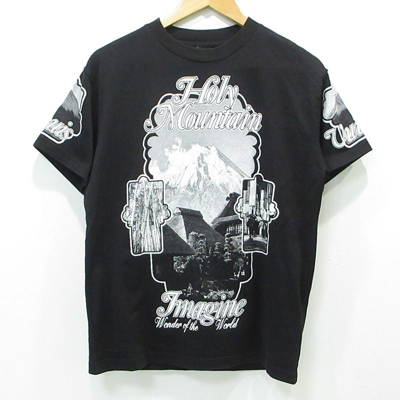 【三重本店】 中古 LOUIS VUITTON | ルイ・ヴィトン HOLY MOUNTAIN ホーリーマウンテン半袖Tシャツ フォトプリント ロゴプリント RM192M NPG HHY01W ブラック サイズ：S 【135】
