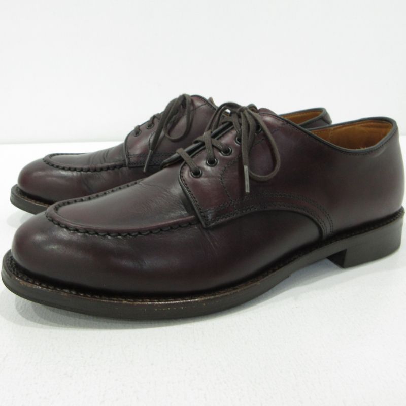 【三重本店】 中古 WHEEL ROBE | ウィールローブ レザーシューズ HEAVY STITCHING MOCTOE ヘビーステッチング モックトゥ 15078 ボルドー バーガンディー サイズ：8・1/2D 【127】 三重本店】 中古 WHEEL ROBE | ウィールローブ レザーシューズ HEAVY