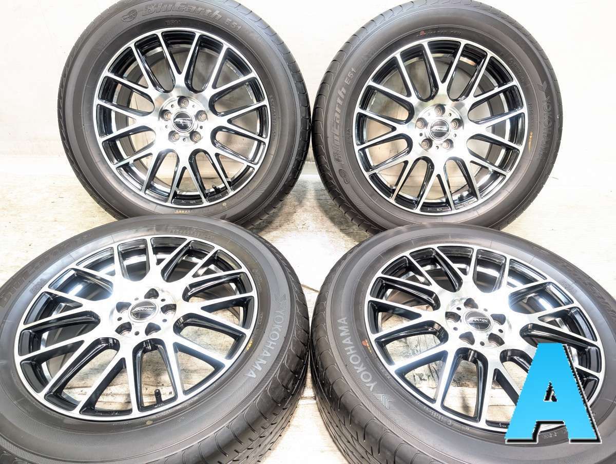 225/60R17 ヨコハマ ブルーアース E51A F-Direction 17x7.0 48 100-5穴