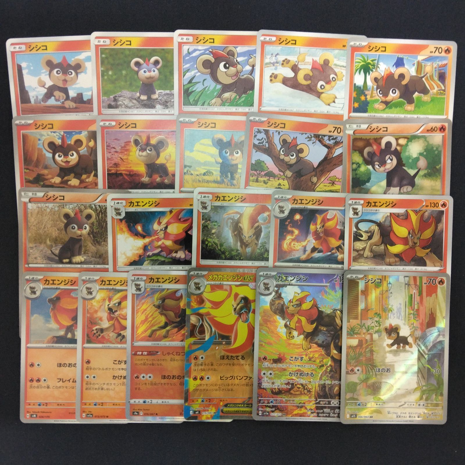 ポコ出品 シシコ カエンジン 絵柄かぶりなし まとめ売り pokemon - メルカリ