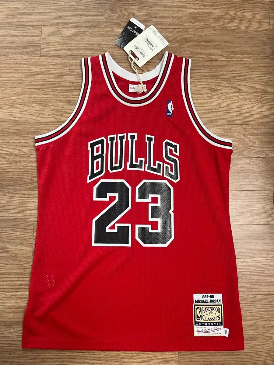 Mitchellandness ミッチェルアンドネス マイケル ジョーダン シカゴ ブルズ 87-88 シーズン レッド アセンティック ジャージ